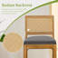 Tabouret de comptoir rembourré en rotin avec structure en bois massif (ensemble de 4)-958693423-958693424