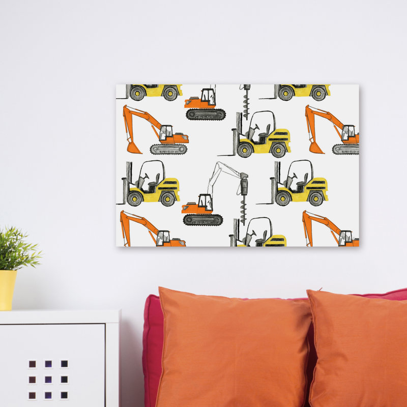 Serena Camions, reproduction sur toile tendue, H 16 po x l 24 po x P 1,5 po