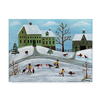 Reproduction sur toile, "Winter Turquie" par Cheryl Bartley