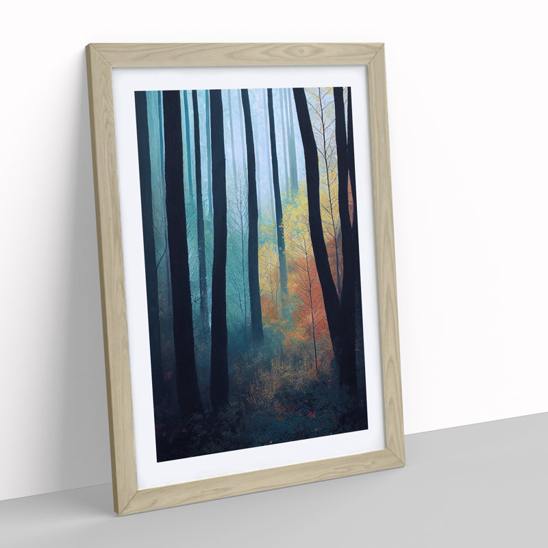 Adventure In The Forest - Single Picture Frame Print, 34cm H x 25cm W, Oak