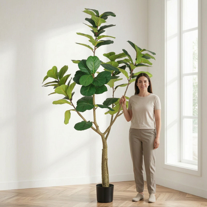 71.58 " H Faux Pothos Tree in Plastic Pot