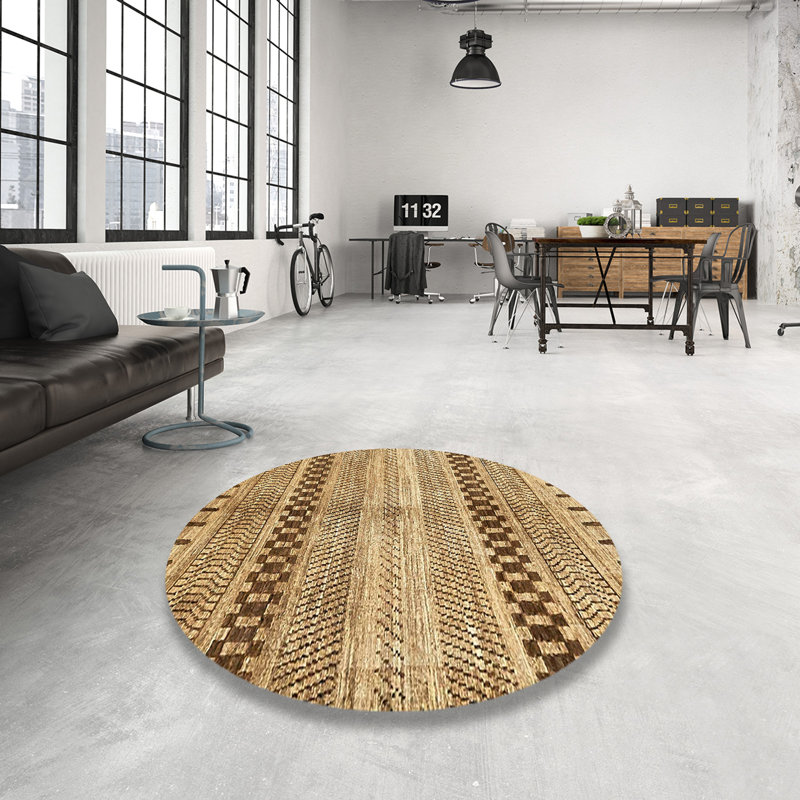 Geometric Indoor Rug, Round 8'