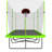 10x17FT Rectangular Trampoline with Basketball Hoop & Advanced Ladder - Green/Black