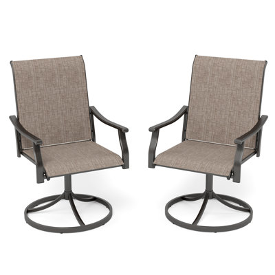 Swivel Patio Dining Armchair