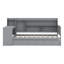 Lit de jour avec 3 tiroirs, ports USB et bureau-963690354