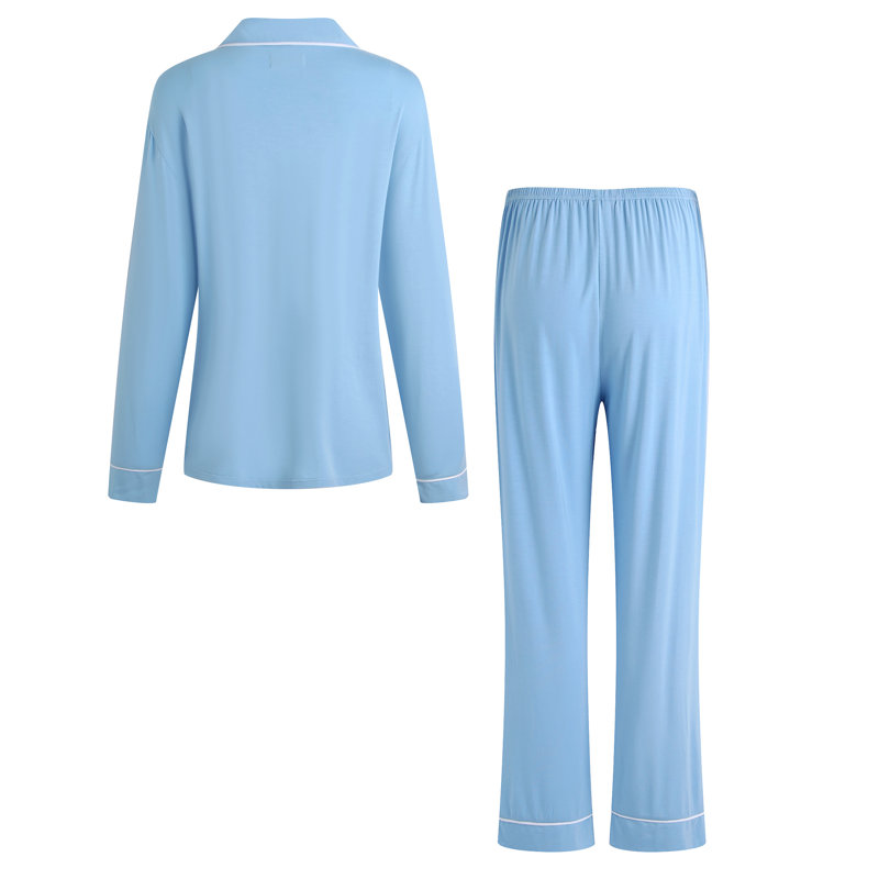 Ensemble de pyjama pour femme Andrina, XL, Bleu clair