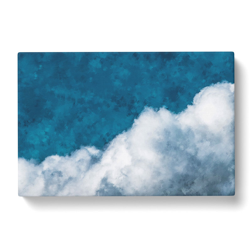 Crisp Clouds - Wrapped Canvas Painting, 40cm H x 60cm W x 3cm D