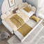 Lit de jour simple rembourré avec lit escamotable-131643020