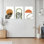 «Tropical Palm Leaf» et «Monstera Plant», art mural tendu sur toile, ensemble minimaliste moderne (ensemble de 3)
