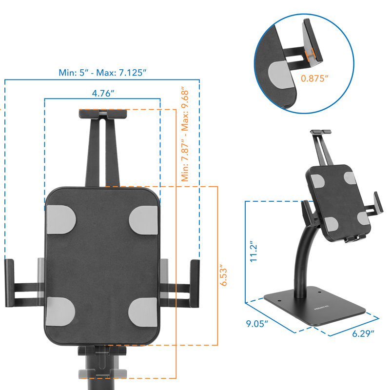 Mount-It! Anti-Theft Tablet Countertop Kiosk Stand