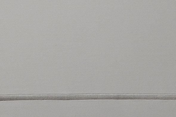 Soprano 420 Thread Count Egyptian-Quality Cotton Sateen Fitted Sheet, King Fitted Sheet, Platinum