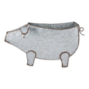 POT DE FLEURS PIG GALVANISÉ
