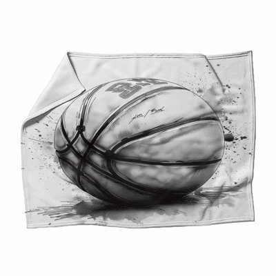 Jeté en molleton Basketball - Jetés de sport pour canapés ou lits