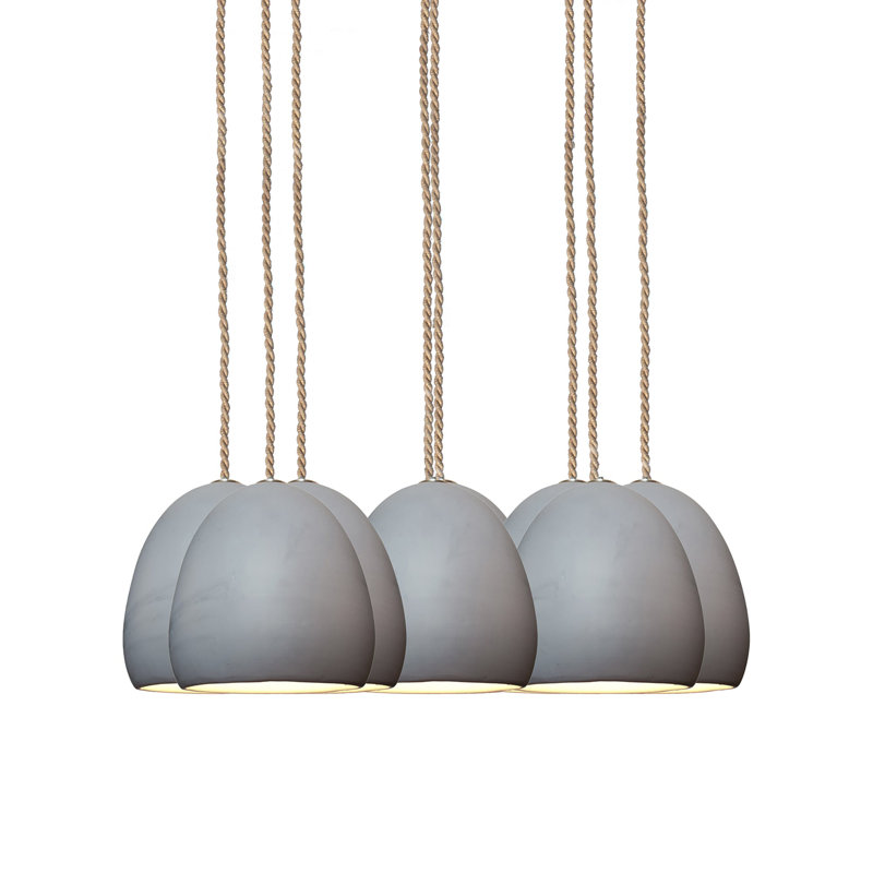 Lustre en dôme à 8 lumières Clay, DEL, H 100 po