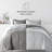 7-Piece Reversible Bedding Bundle - Solid Comforter and Patterned Sheet Set-99311803-99311802