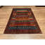 Tapis en laine et coton brun noué à la main Original Original