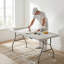 5ft Multi-Functional Folding Table Compact Heavy Duty Table For Indoor/Outdoor Use With Handle