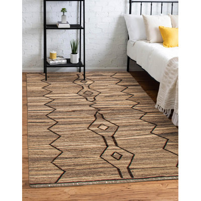 Sivas Taupe Kilim 5'0" x 6'9"