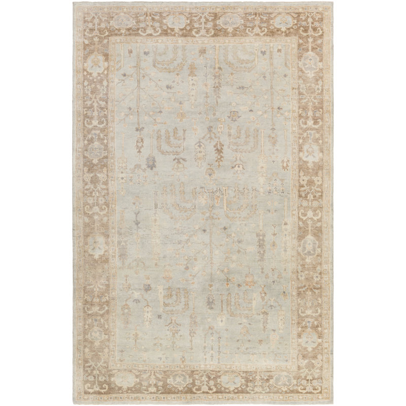 Wool Oriental Indoor Rug, Rectangle 4' x 6'