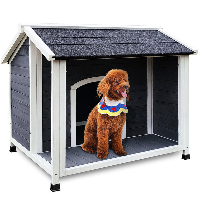 Maison d'extérieur en bois pour chiens de taille moyenne - imperméable, ventilée, chenil spacieux et respirant