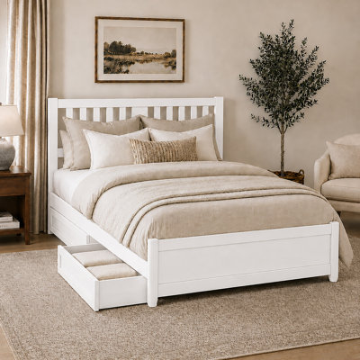 Graham Wood Storage Platform Bed