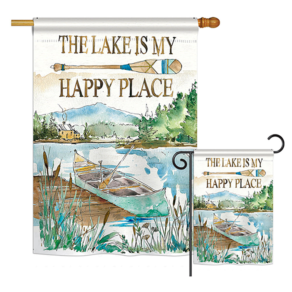 Bellard Double Sided 40'' H x 28'' W Polyester Flag Set Millwood Pines