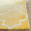 Tapis en laine touffeté à la main à motif géométrique jaune / ivoire-16766832