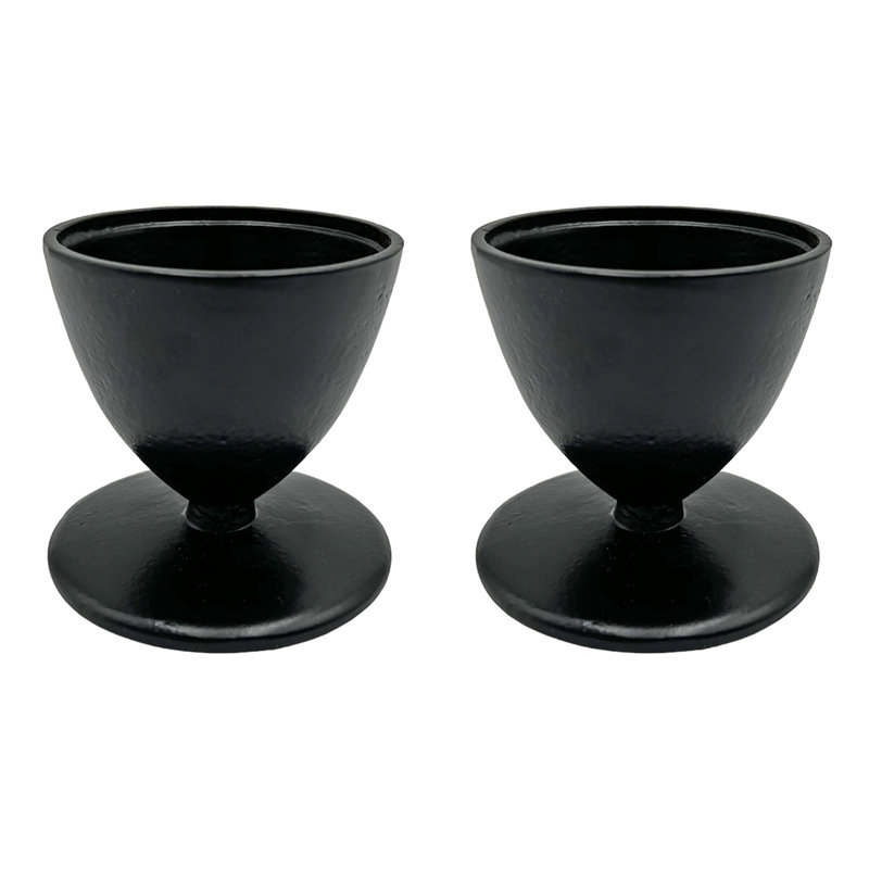 Chandelle conique en aluminium, H 4 po x l 4 po x P 4 po, Noir