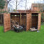 Urbanna 340cm W x 74.5cm D Solid Wood Log Store-36319768