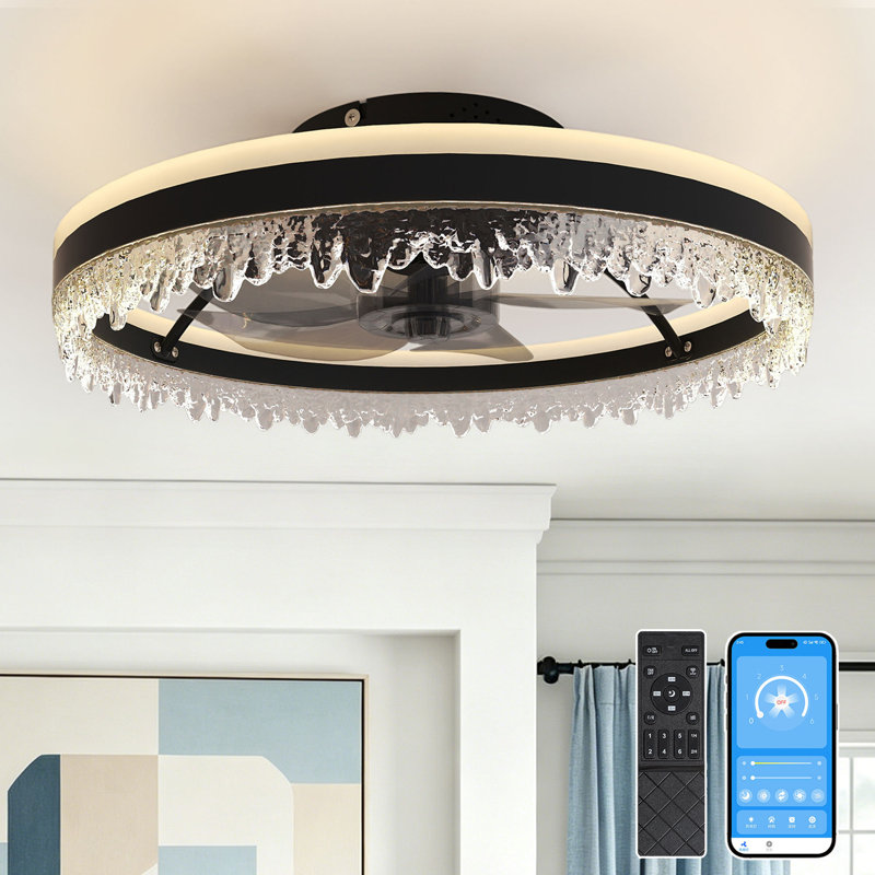 20" Dimmable LED Ceiling Fan with Remote Control, 20" Dimmable LED Ceiling Fan with Remote Control