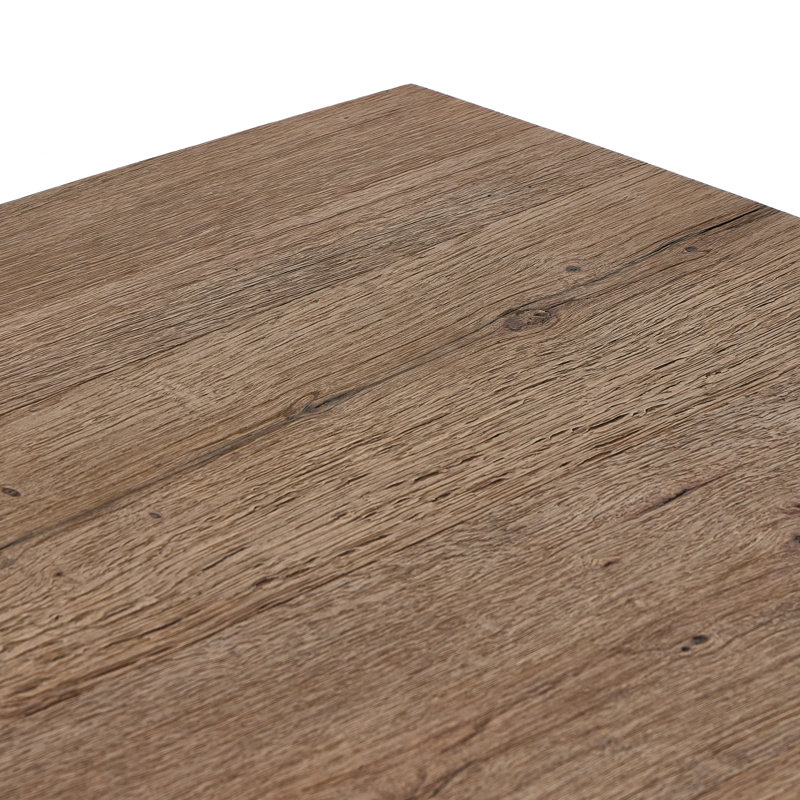 BRINTON Coffee Table, 16" H x 55" L x 55" W, Rustic Oak