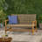 Hampton Wood With Wicker Loveseat