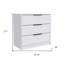 Commode 3 tiroirs 28 "blanche