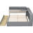 Gray Full Size Wood Bed Frame With Storage Headboard, 2 Drawers And Efficient Assembly Simple Steps-1311685829