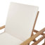 Ensemble de chaise longue, chaise longue de patio avec coussin et dossier réglable pour la cour arrière-1895769382