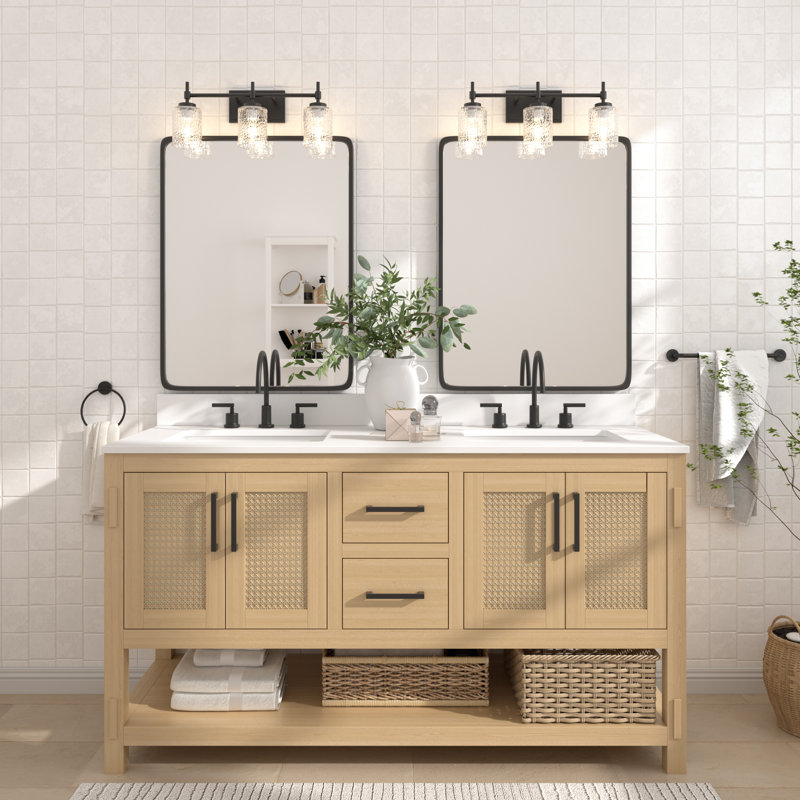 3 - Light Vanity Light, Matte Black