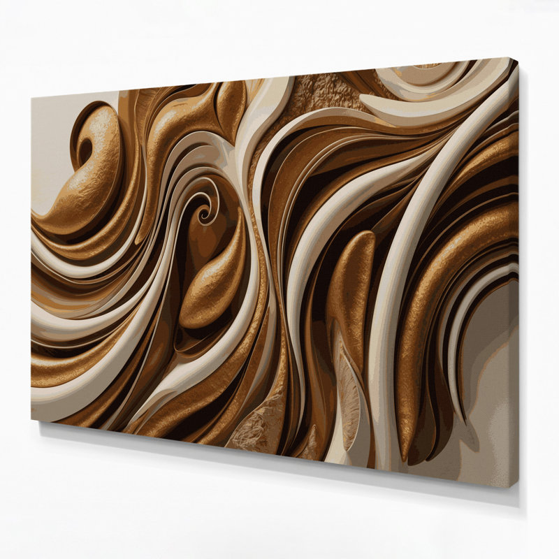 Art mural sur toile Biomorphic Abstraction 79, H 8 po x l 10 po