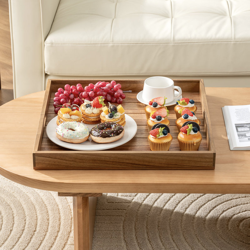 Kenner Acacia Wood 19 inch Ottoman Tray, Natural
