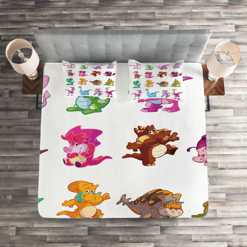 Polyester Coverlet, Queen Bedspread + 2 Shams