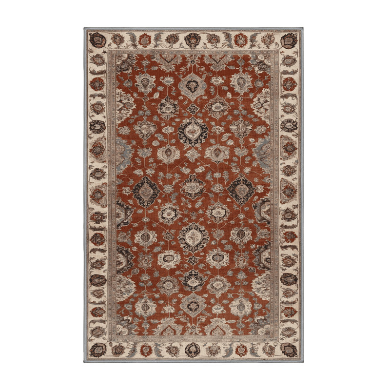 Machine Washable Persian Gray Area Rug, Rectangle 2' x 3'