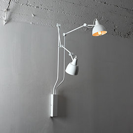 Culpeper Armed Sconce, White
