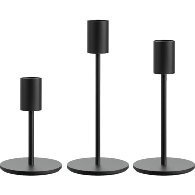 Candle Holder Taper Candle Holders, Set Of 3 Candle Stick Holders Decor For Mantel Table Centerpiece, Used For Wedding, Dinning, Housewarming Gift