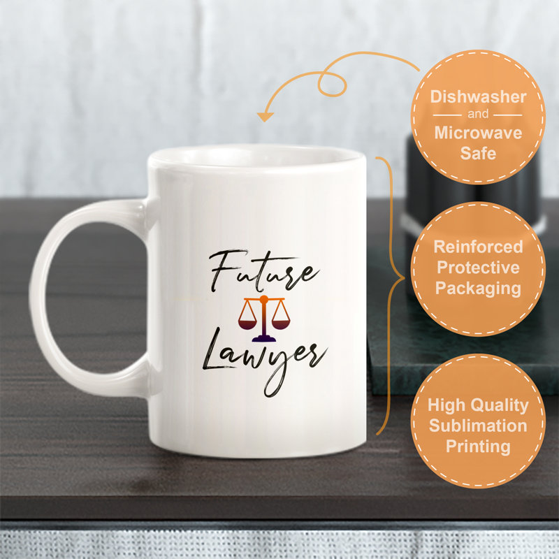 Grande tasse à café Dale, 15 oz, « Future Lawyer »