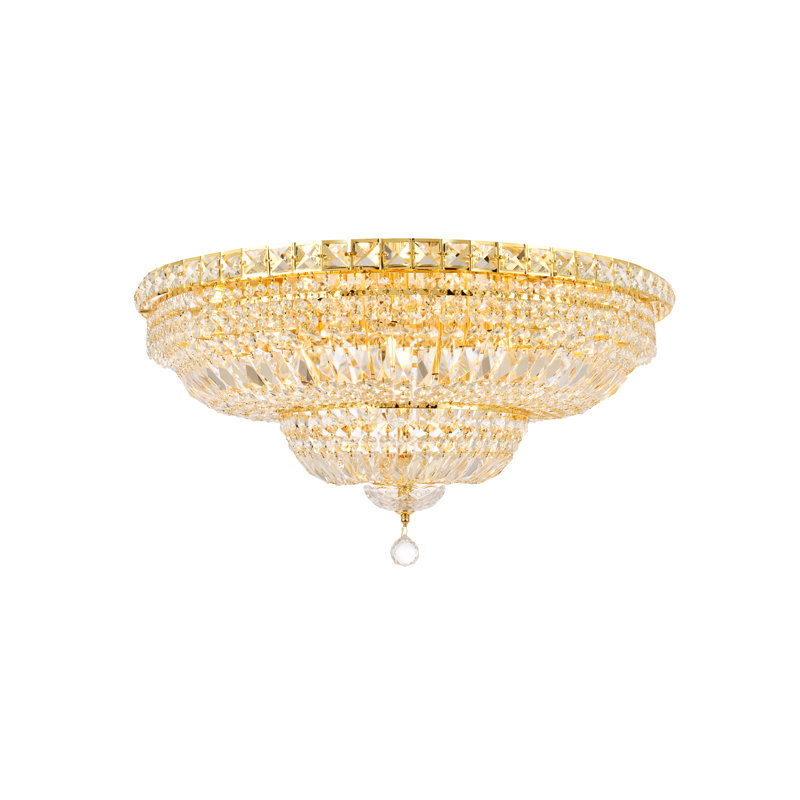 Stinnett Chandelier, Gold, Chrome / Royal Cut