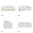 Wimberly 85" Farmhouse Upholstered Slipcovered Sofa
