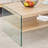 Three-tier side table and bunk coffee table set with mdf wood stickers, tempered glass, and ample storage space