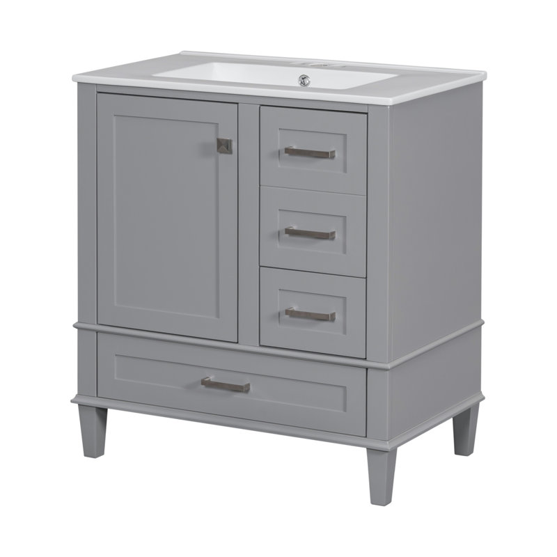 Base de meuble-lavabo simple 67 18,3 po 67 seulement, Gris