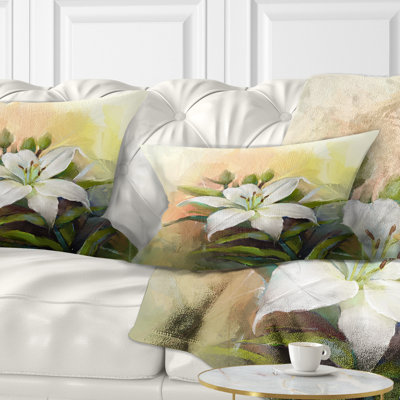 Coussin White Lily