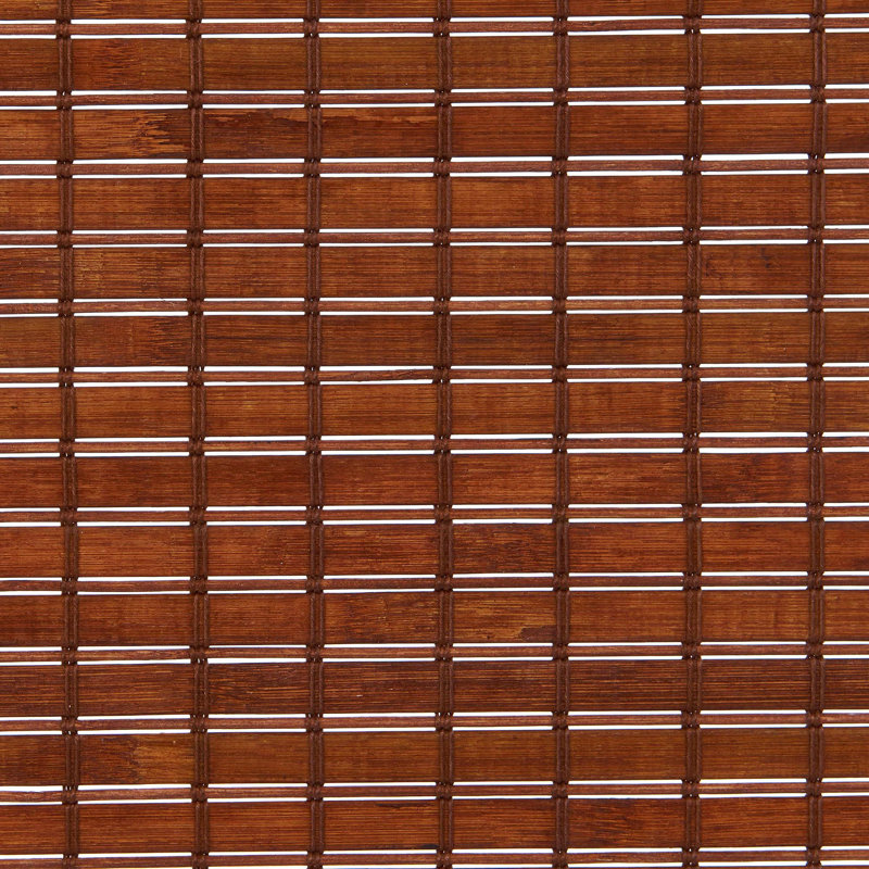 Room Darkening Bamboo Roman Shade, 23''W x  64''L