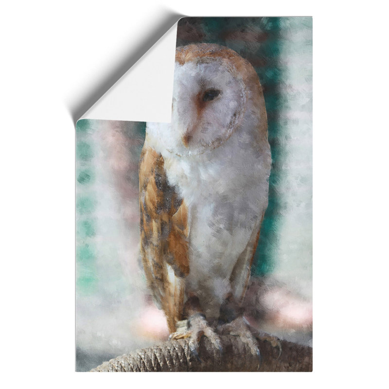 Barn Owl Painting - Frameless Print, 30cm H x 21cm W x 0.1cm D